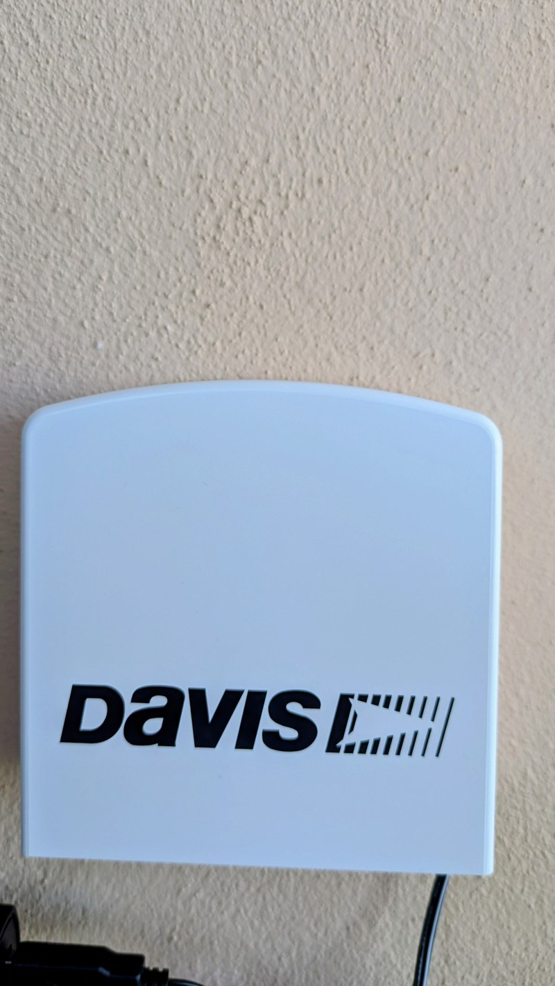 Sensore Davis AirLink installato a Parella per il monitoraggio della qualità dell'aria